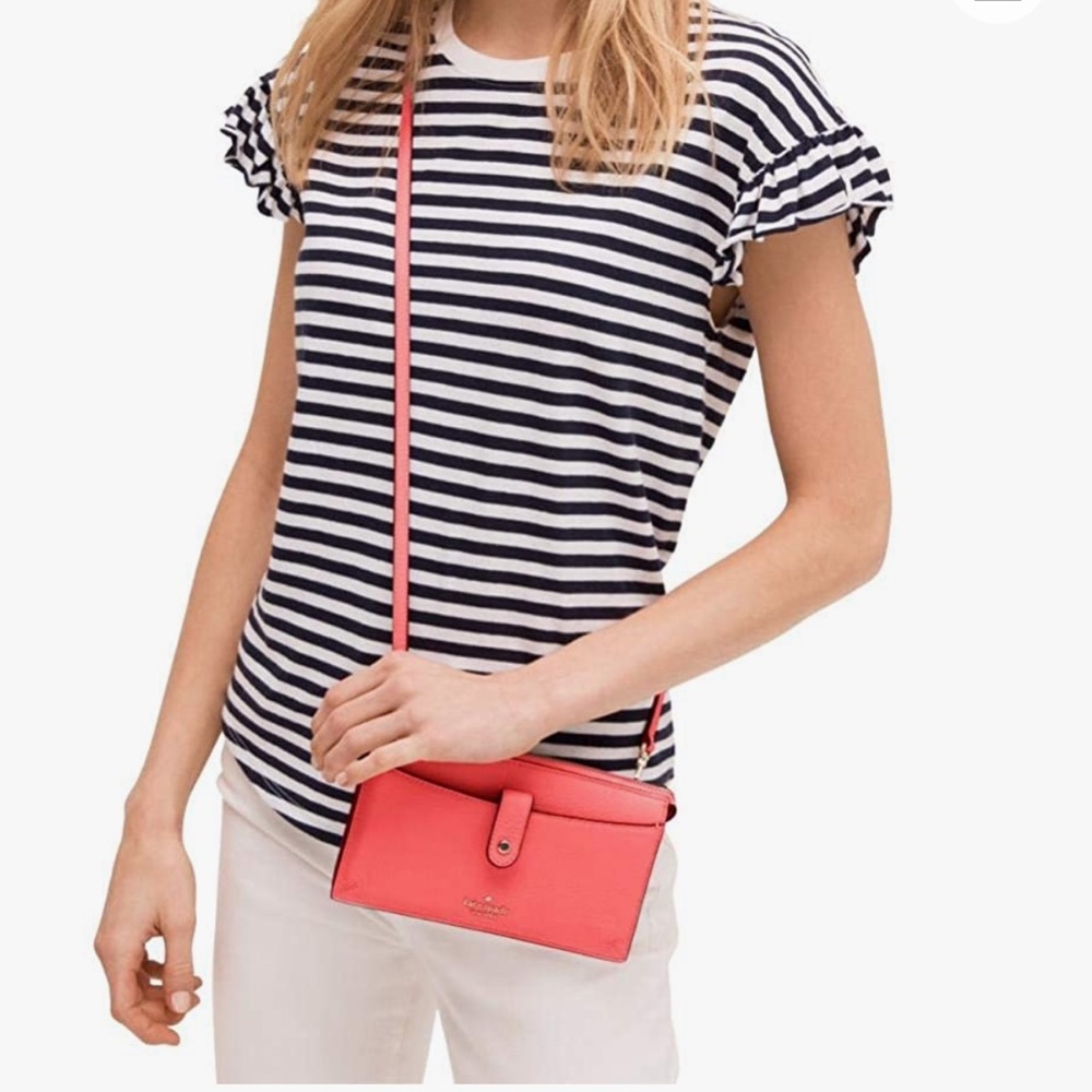 KATE SPADE JACKSON SMALL TAB CROSSBODY STOPLIGHT COLOR - Picture 12 of 13